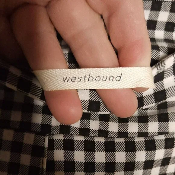 Westbound Black White Check Knee Length Stretchy Shorts 8 - Picture 5 of 7